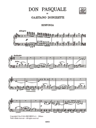 Don Pasquale. Relié - DONIZETTI - Partition - Opéras